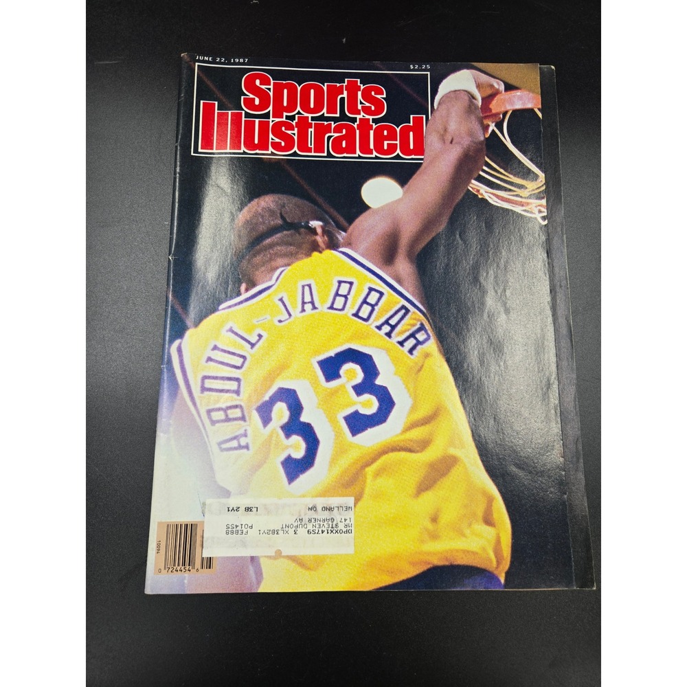 Vintage Sports Illustrated June 22 1987 Kareem Abdul-Jabbar Lakers NBA Title